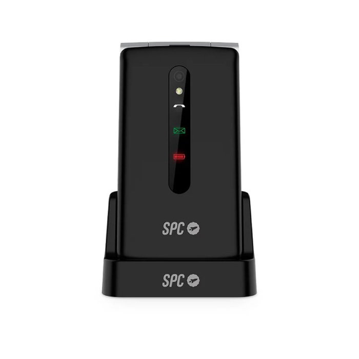 SPC Prince 4G Teléfono Móvil para Personas Mayores, Negro, Teclado Grande, Botón SOS, 4G, Radio FM